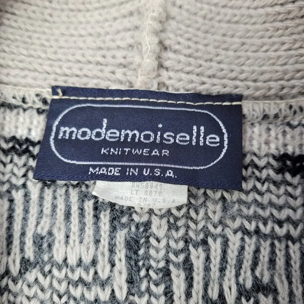 Vintage Mademoiselle Knitwear Open Front Cardigan size Medium/Large